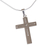 Sterling silver pendant necklace, 'Cross of Delight' (2 inch) - Taxco Sterling Silver Cross Pendant Necklace (2 in.) (image 2a) thumbail