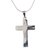 Sterling silver pendant necklace, 'Cross of Illusion' (2 inch) - Taxco Silver Cross Pendant Necklace from Mexico (2 in.) (image 2a) thumbail