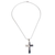 Sterling silver pendant necklace, 'Cross of Illusion' (2 inch) - Taxco Silver Cross Pendant Necklace from Mexico (2 in.) (image 2b) thumbail