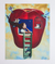 Print, 'The Third Voyage' - Signed Surrealist Print of a Girl in an Apple from Mexico thumbail