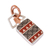 Silver and ceramic pendant necklace, 'Paquime Arrow' - Arrow Pattern Cultural Silver and Ceramic Pendant (image 2a) thumbail