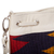 Cotton-accented leather handbag, 'Vibrant Morning in Alabaster' - Cotton Accented Leather Handbag in Alabaster from Mexico (image 2d) thumbail