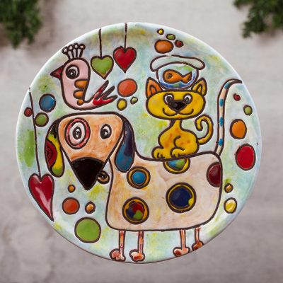 Animal-Themed Ceramic Wall Art from Mexico - Menagerie