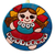 Ceramic wall art, 'Delightful Maria Doll' - Ceramic Wall Art of a Maria Doll in a Red Dress from Mexico