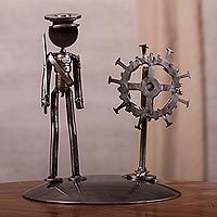 Featured review for Recycled auto part sculpture, Sailor