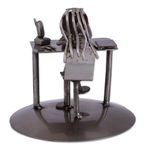 Recycled metal auto part sculpture, 'Secretary' - Recycled Metal Auto Part Secretary Sculpture from Mexico