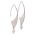 Cultured pearl dangle earrings, 'Textured Grace' - Modern Cultured Pearl Dangle Earrings from Mexico (image 2a) thumbail