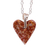 Marble pendant necklace, 'Love for the Earth' - Heart-Shaped Marble Pendant Necklace from Mexico thumbail
