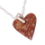 Marble pendant necklace, 'Love for the Earth' - Heart-Shaped Marble Pendant Necklace from Mexico (image 2b) thumbail