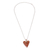 Marble pendant necklace, 'Love for the Earth' - Heart-Shaped Marble Pendant Necklace from Mexico (image 2c) thumbail