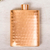 Copper flask, 'Stylish Drink' - Shining Copper Flask Handcrafted in Mexico (image 2d) thumbail