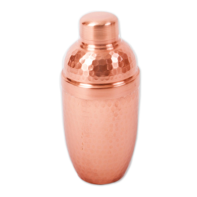 Copper cocktail shaker, 'Chic Mixologist' - Hammered Copper Cocktail Shaker from Mexico