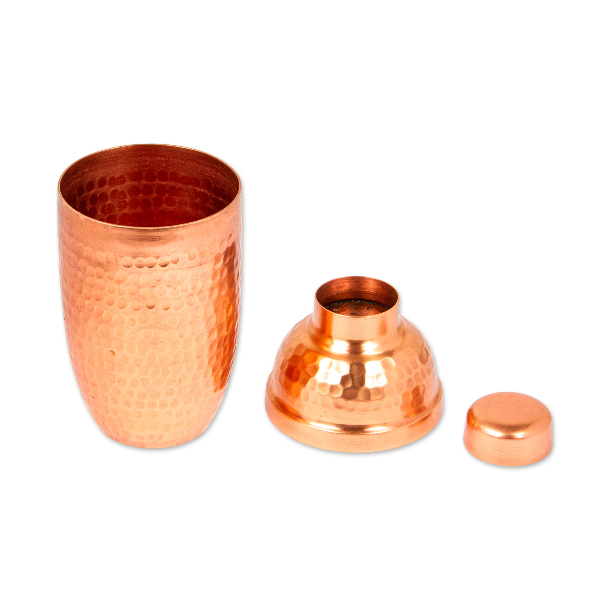 Hammered Copper Cocktail Shaker from Mexico Chic Mixologist NOVICA