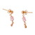 Gold plated opal and garnet jewelry set, 'Pink Bliss' - Gold Plated Opal and Garnet Jewelry Set from Mexico (image 2d) thumbail