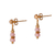 Gold plated opal jewelry set, 'Pink Light' - Gold Plated Opal and Crystal Jewelry Set from Mexico (image 2b) thumbail