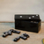 Marble domino set, 'Strategic Chance' - Black Marble Domino Set from Mexico (image 2) thumbail