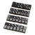 Marble domino set, 'Strategic Chance' - Black Marble Domino Set from Mexico