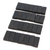 Marble domino set, 'Strategic Chance' - Black Marble Domino Set from Mexico