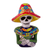 Ceramic sculpture, 'Camellia Woman' - Hand-Painted Ceramic Catrina Sculpture from Mexico thumbail