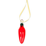 Ceramic ornaments, 'Colorful Jalapeños' (set of 4) - Assorted Ceramic Jalapeño Pepper Ornaments (Set of 4)