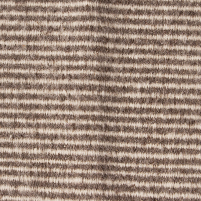 Flächenteppich aus zapotekischer Wolle, 'Earthen Lands' (2x3) - Gestreifter zapotekischer Woll-Flächenteppich aus Mexiko (2x3)