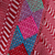 Cotton poncho, 'Afternoon Geometry' - Cerise and Eggshell Cotton Poncho Crafted in Mexico
