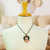 Glass beaded pendant necklace, 'Fantastic Frida' - Frida-Themed Glass Beaded Pendant Necklace from Mexico (image 2b) thumbail