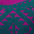 Kissenbezug aus Baumwolle, 'Geometrische Metamorphose'. - Kissenbezug aus viridianer und magentafarbener Baumwolle aus Mexiko