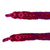 Cotton macrame wristband bracelet, 'Intriguing Geometry'  - Fuchsia and Purple Cotton Macrame Wristband Bracelet (image 2d) thumbail