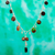 Amber Y-necklace, 'Fantastic Circles' - Circular Amber Y-Necklace from Mexico (image 2c) thumbail