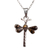 Amber pendant necklace, 'Age-Old Dragonflies' - Amber Dragonfly Pendant Necklace from Mexico (image 2c) thumbail