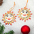 Ceramic ornaments, 'Pure Suns' (pair) - Artisanal Ceramic Sun Ornaments from Mexico (Pair)
