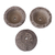Reclaimed stone flower pots, 'Petite Fleurs' (set of 3) - Round Reclaimed Stone Flower Pots from Mexico (Set of 3) (image 2b) thumbail