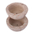 Reclaimed stone flower pots, 'Verdant Bowls' (pair) - Round Reclaimed Stone Flower Pots from Mexico (Pair) (image 2a) thumbail