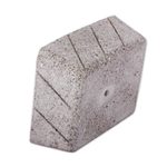 Reclaimed stone flower pot, 'Striped Gardener' - Striped Rectangular Reclaimed Stone Flower Pot from Mexico