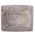 Reclaimed stone flower pot, 'Striped Gardener' - Striped Rectangular Reclaimed Stone Flower Pot from Mexico