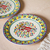 Ceramic salad plates, 'Festive Piñata' (pair) - Piñata-Themed Ceramic Salad Plates from Mexico (Pair) thumbail