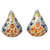 Ceramic salt and pepper shakers, 'Bright Hens' (pair) - Majolica Ceramic Chicken Salt and Pepper Shakers (Pair) (image 2b) thumbail