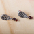 Agate dangle earrings, 'Sweet Prickly Pears' - Prickly Pear-Themed Agate Dangle Earrings (image 2b) thumbail