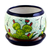 Ceramic flower pot, 'Mexican Memories' - Handcrafted Ceramic Flower Pot with Cactus Images (image 2a) thumbail