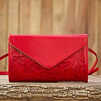 deep rose pink with applique & embroidery embellishment Bags & Purses Handbags Wristlets zipped bag with wrist strap Unique handmade wristlet 