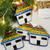 Ceramic ornaments, 'Colorful House' (set of 4) - Colorful Talavera-Style Ceramic Ornaments (Set of 4)