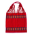 Cotton shoulder bag, 'Breath of Life' - Geometric Cotton Shoulder Bag in Crimson from Mexico (image 2a) thumbail