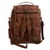 Leather backpack, 'Saddle Brown Traveler' - Handmade Leather Backpack in Saddle Brown from Mexico (image 2b) thumbail