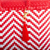 Handwoven tote, 'Vibrant Zigzags' - Chili Red and White Zigzag Pattern Handwoven Tote Mexico (image 2f) thumbail