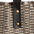 Leather accented wool shoulder bag, 'Autumn Patterns' - Striped Leather Accented Wool Shoulder Bag from Mexico (image 2c) thumbail
