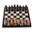 Marble chess set, 'Cafe Battle' - Brown and Black Marble Chess Set from Mexico (image 2c) thumbail