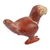 Ceramic flute, 'Parakeet' - Ceramic Russet and Beige Bird Decorative Flute from Mexico (image 2b) thumbail
