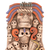 Ceramic mask, 'Mictlantecuhtli' - Handcrafted Guardian of the Dead Ceramic Mask Wall Art (image 2b) thumbail