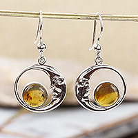 Featured review for Amber dangle earrings, Caring Moons
